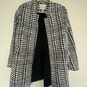 black and white carolina belle pea coat